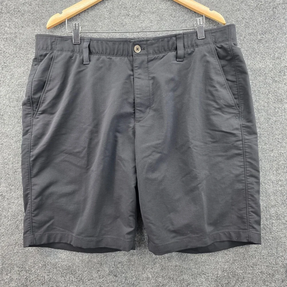 Under Armour Mens Loose Fit Golf Shorts Black Size 40 Performance Activewear